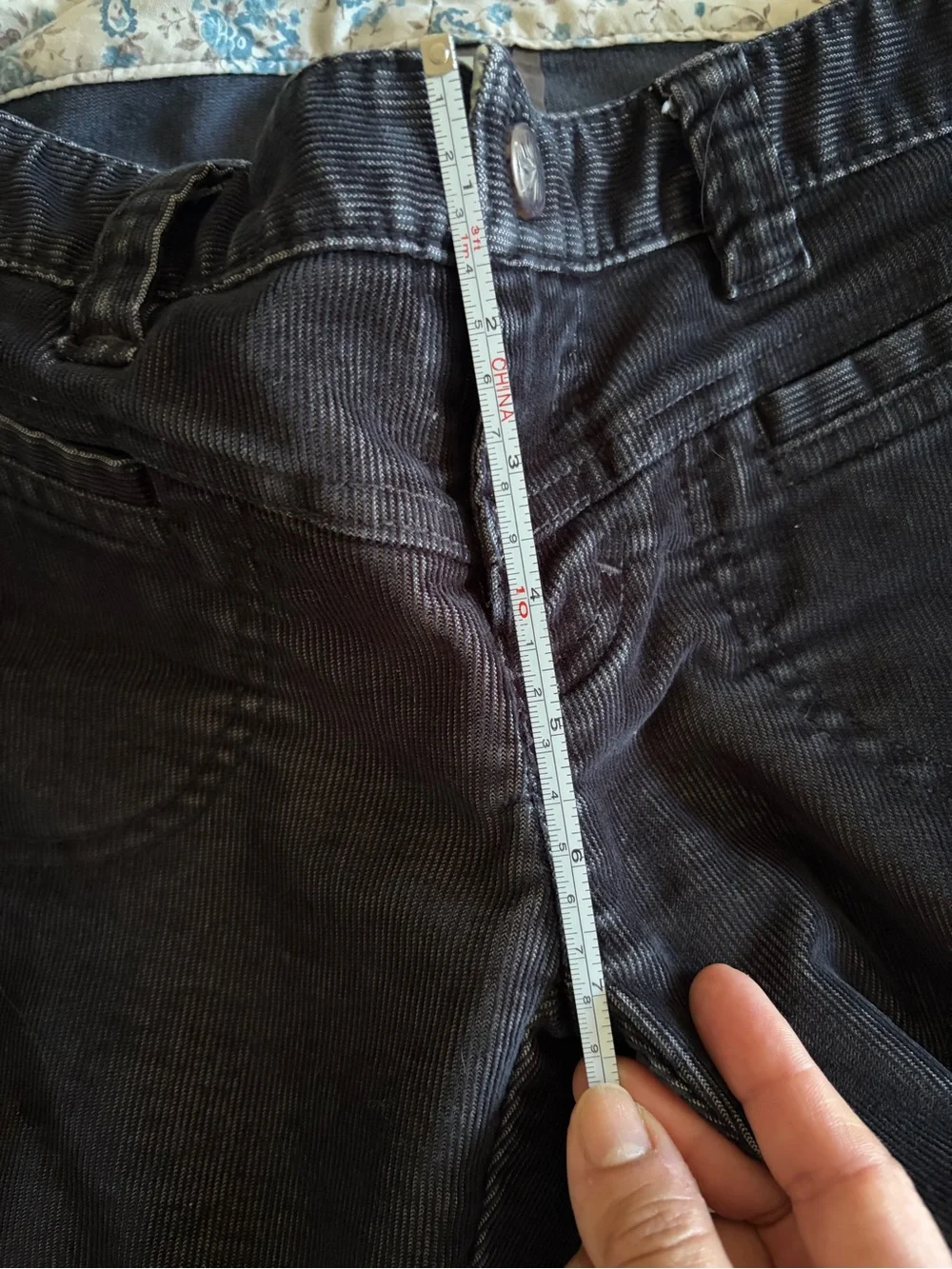 Athleta Black Corduroy Straight-Leg Pants for Fall